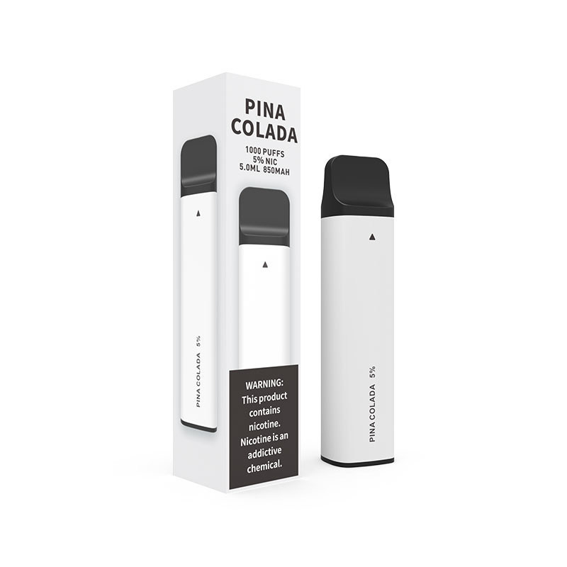 Pina Colada 1000 Puffs Disposable Vape Pod Device White 850mAh Battery
