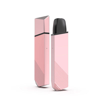 quality  Pink Vape Pen Pod System Starter Kits 360mAh Rechargeable 110m Length factory