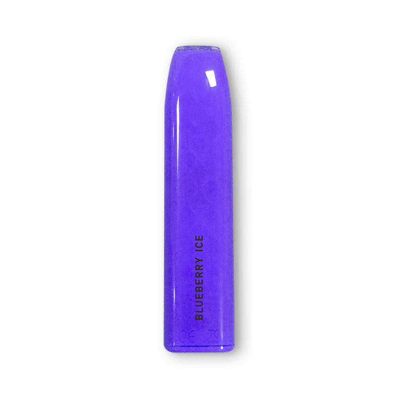 Blueberry Ice 600 Puffs Disposable Flat Vape Pen Pod PC Lightweight