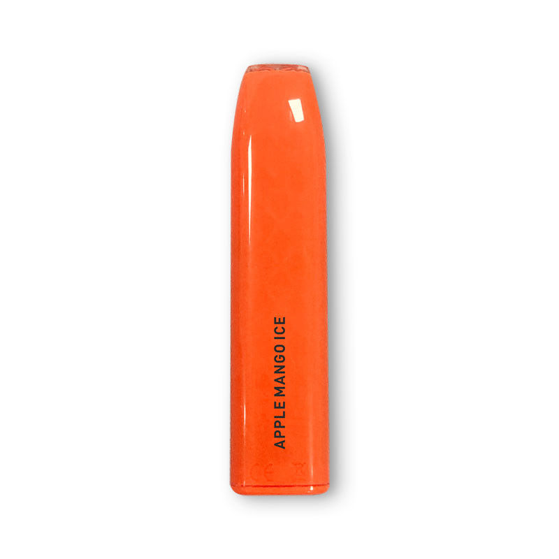 500mAh Battery Orange Disposable Vape Pen ABS Pre Charged