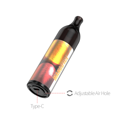 Air Flow Adjusting 12ml E Liquid Disposable Vape 5000 Puffs 1.0Ω Mesh Coil