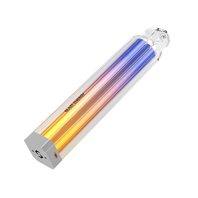 Square Transparent Luminous Electronic Cigarettes Blast Energy Flavor
