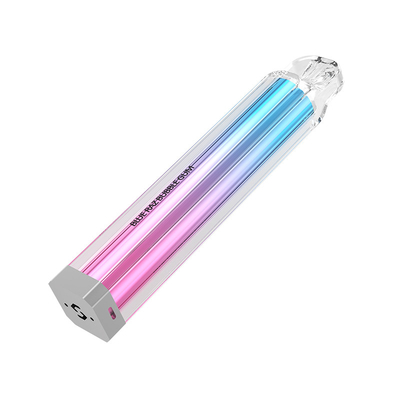 Square Transparent Luminous Electronic Cigarettes Colourful