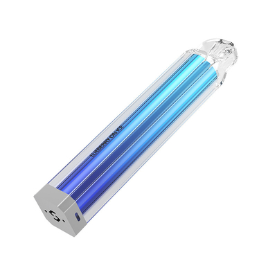 PC Tube Transparent Crystal Electronic Cigarette 500 Puffs Customized Taste