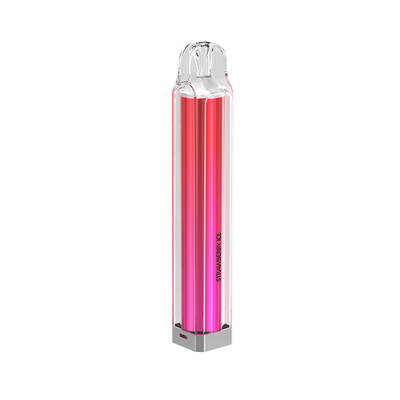 Strawberry Ice Electronic Liquid Cigarette Metal Bottom Cover Square