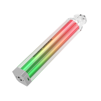 OEM Metal Bottom Cover Electronic Cigarettes Square Transparent Luminous