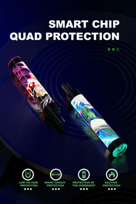 Light Guide PC Pipe Transparent Shell Colorful Lights E-Cigarette Luminous