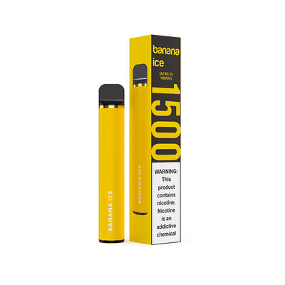1200mAh Disposable Vape Pen Stainless Steel 1500 Puffs E cigarette