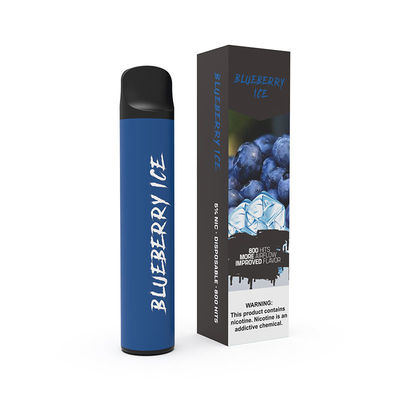 Blueberry Ice Stainless Steel E Cigarette / 850mAh Disposable Pod 5.5ml