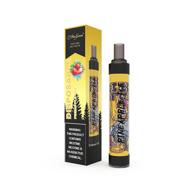 PCTG All In One Vape Device Yellow 650mAh Draw Activated Electronic Cigarettes