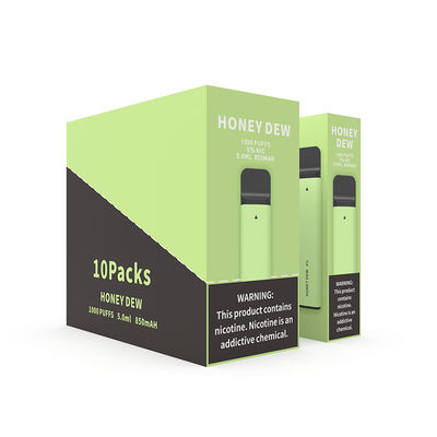 Honey Dew 1000 Puffs Disposable Vape Pod Device 6.0ml 1.6Ω 1x10PK