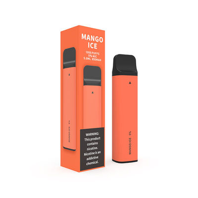 Mango Ice Pre Filled Disposable Device 6.0ml 1000 Puffs 850mAh Electronic Cigarette