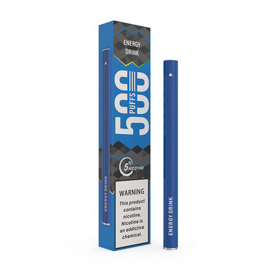 500 Puffs 1.3ml Pen E Cigarette / Energy Drink Disposable Vape Pod Prefilled