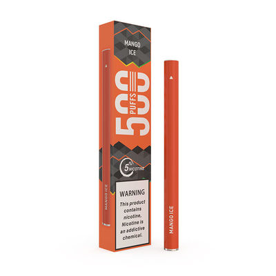 Mango Ice Pen E Cigarette Draw Activated 1.3ml 500 Puffs 280mAh Battery