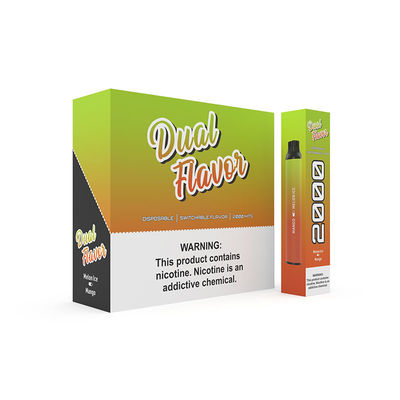 PC Dual Flavor Disposable Vape E Cigarette 2 in 1 Colorful 5.0ml