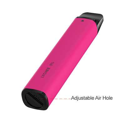 Draw Activated Disposable Vape 7.5ml 1100mAh Lychee Flavor Air Flow Adjusting